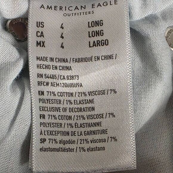 American Eagle Next Level Stretch Jeans 4 Long - Picture 7 of 8